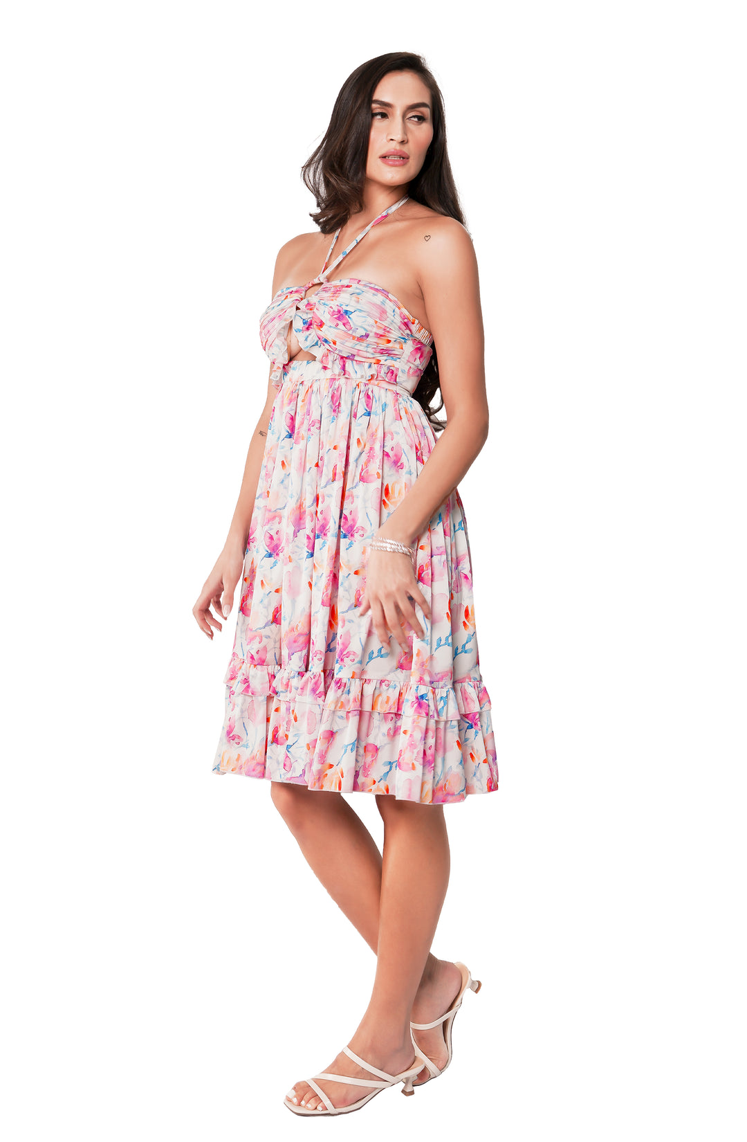 Flora short dress cap bra