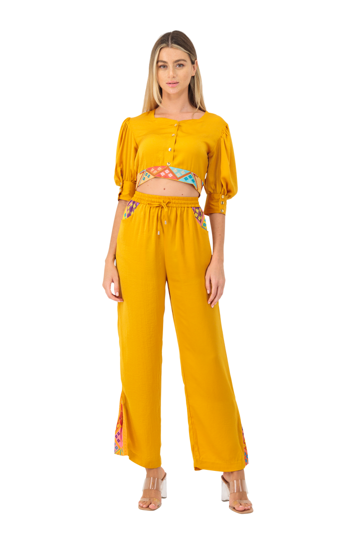 Cotton set top & trouser