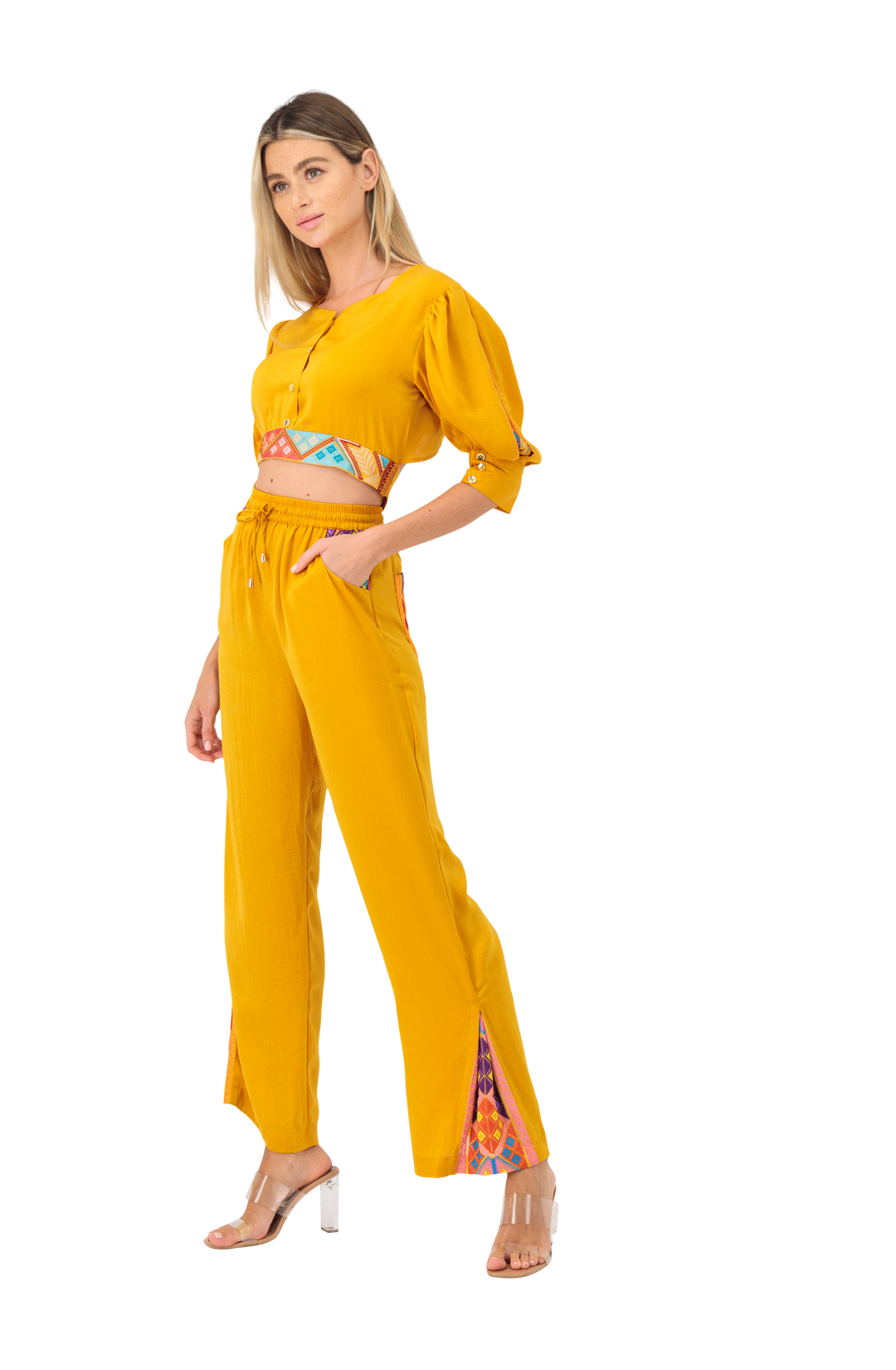 Cotton set top & trouser