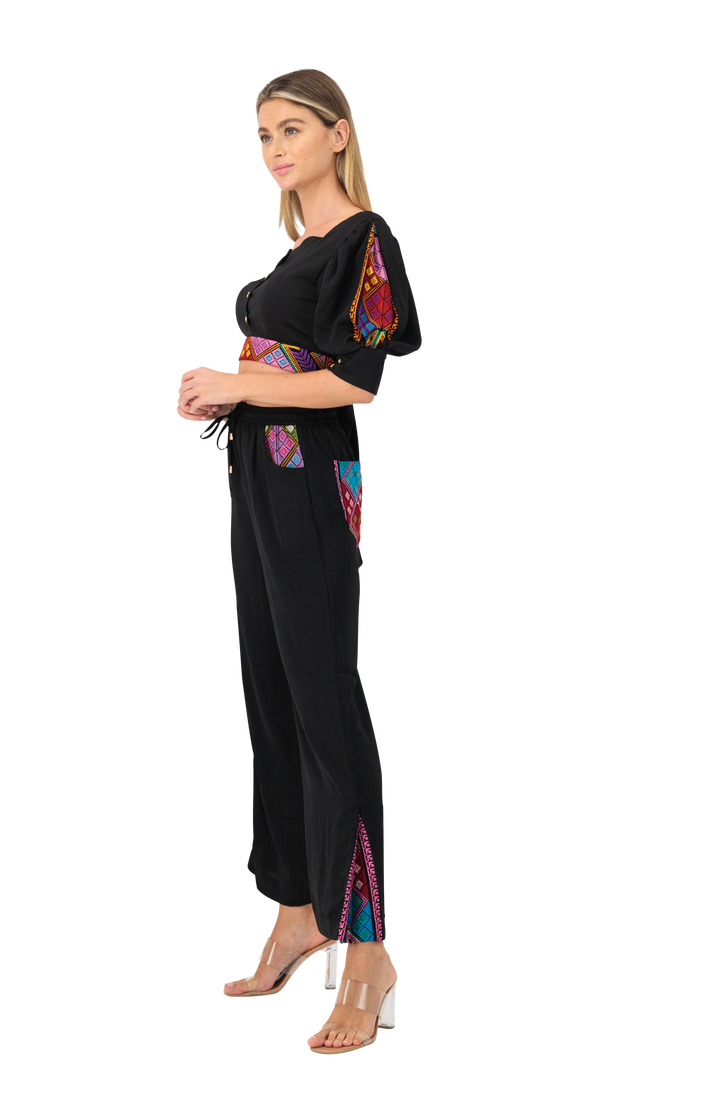 Cotton set top & trouser