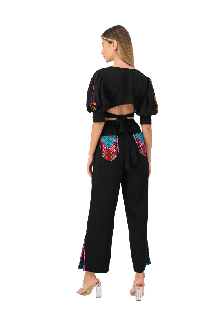 Cotton set top & trouser