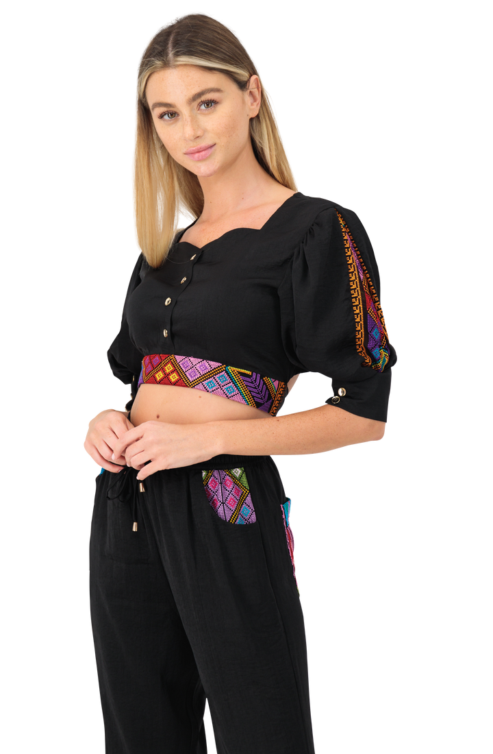 Cotton set top & trouser