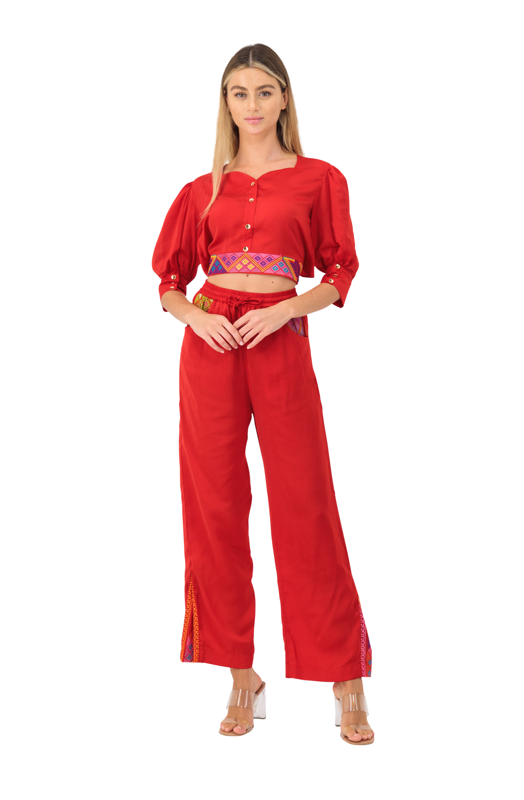 Cotton set top & trouser