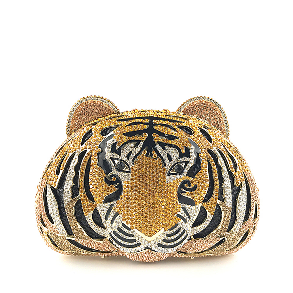 Tiger face fancy handbag | Malachite.uae.