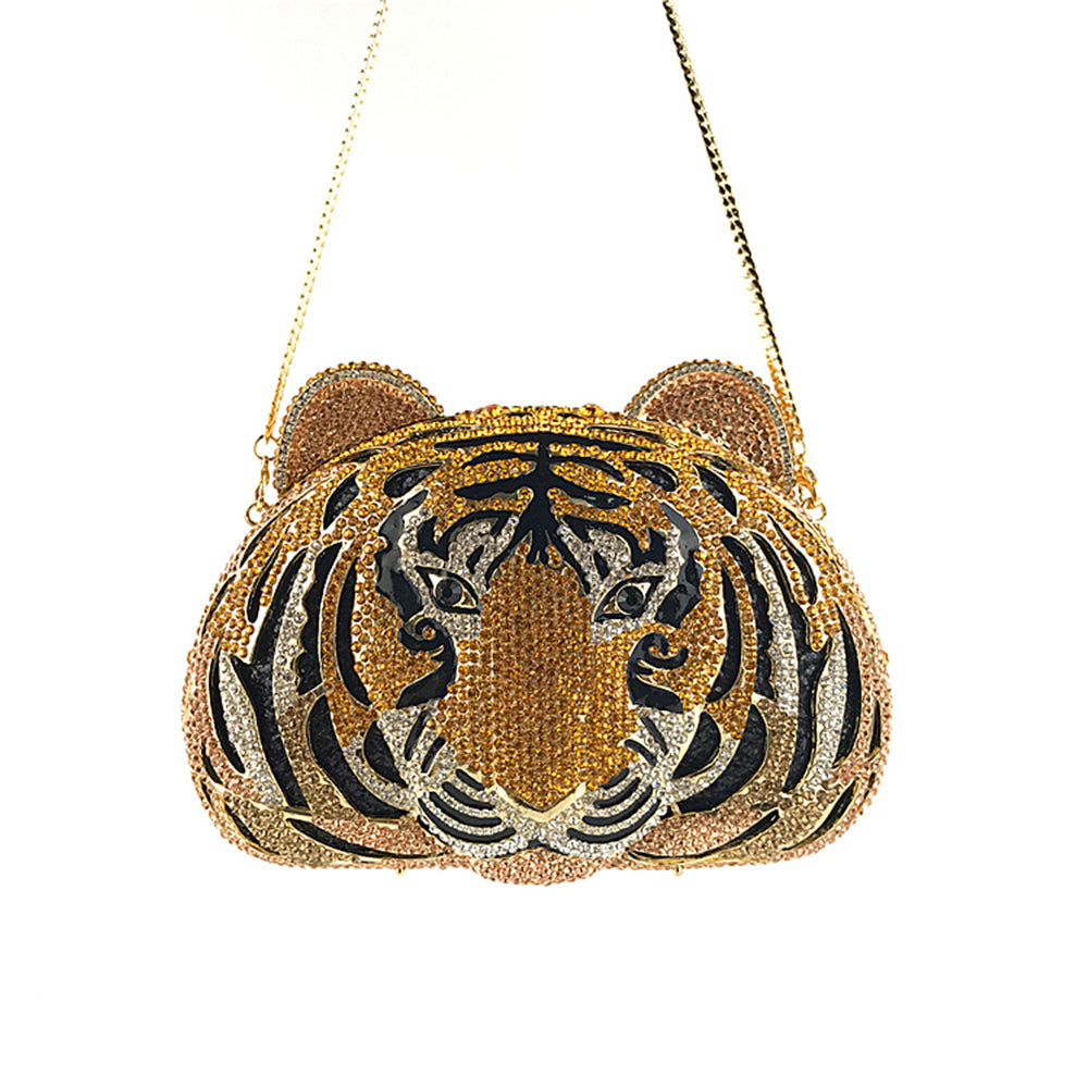 Tiger face fancy handbag | Malachite.uae.