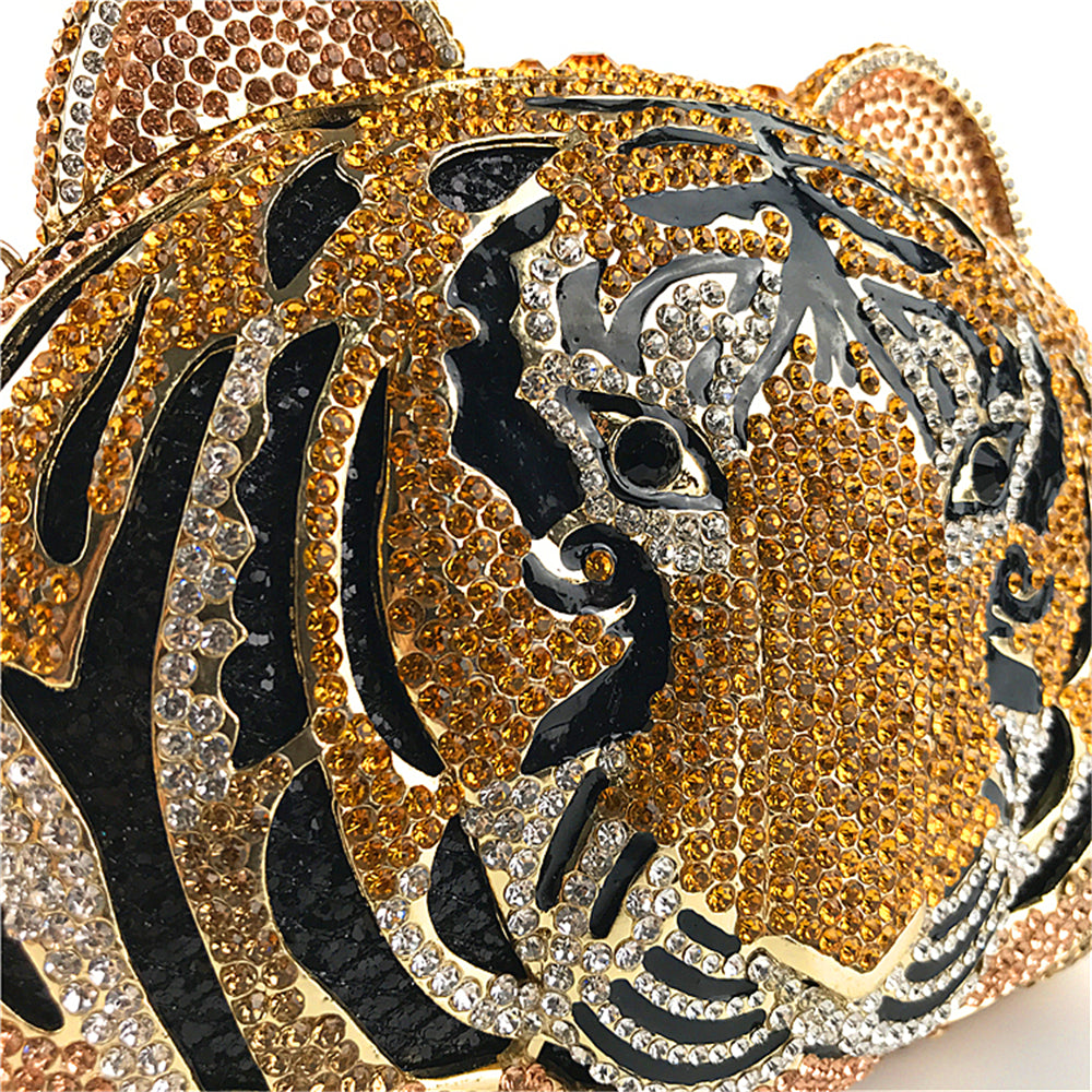 Tiger face fancy handbag | Malachite.uae.