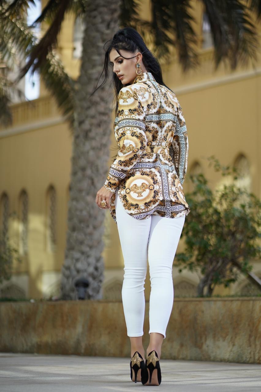 Risi Desert Shirt/White | Malachite.uae.