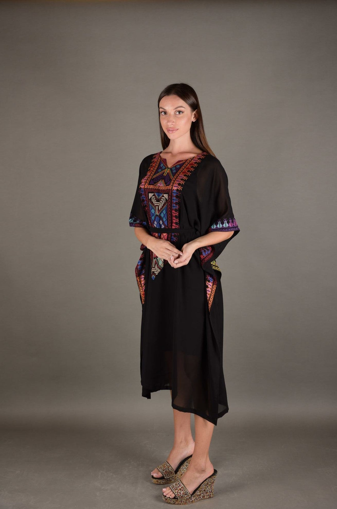 Tunic Dress Embroidery | Malachite.uae.