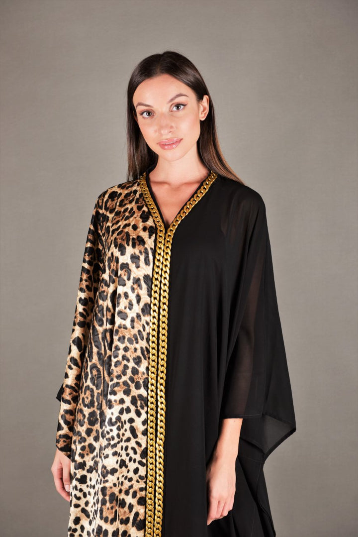 Tunic Dress Jacquard Tiger | Malachite.uae.