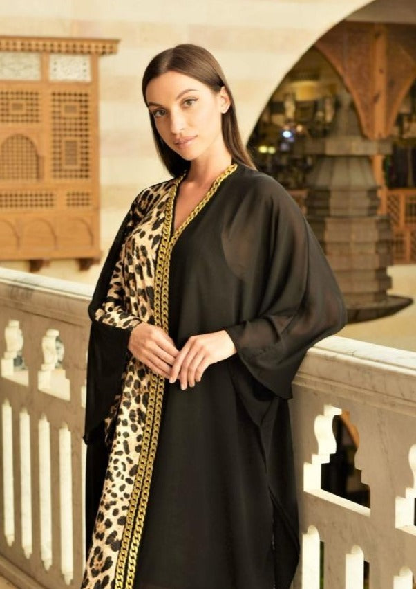 Tunic Dress Jacquard Tiger | Malachite.uae.