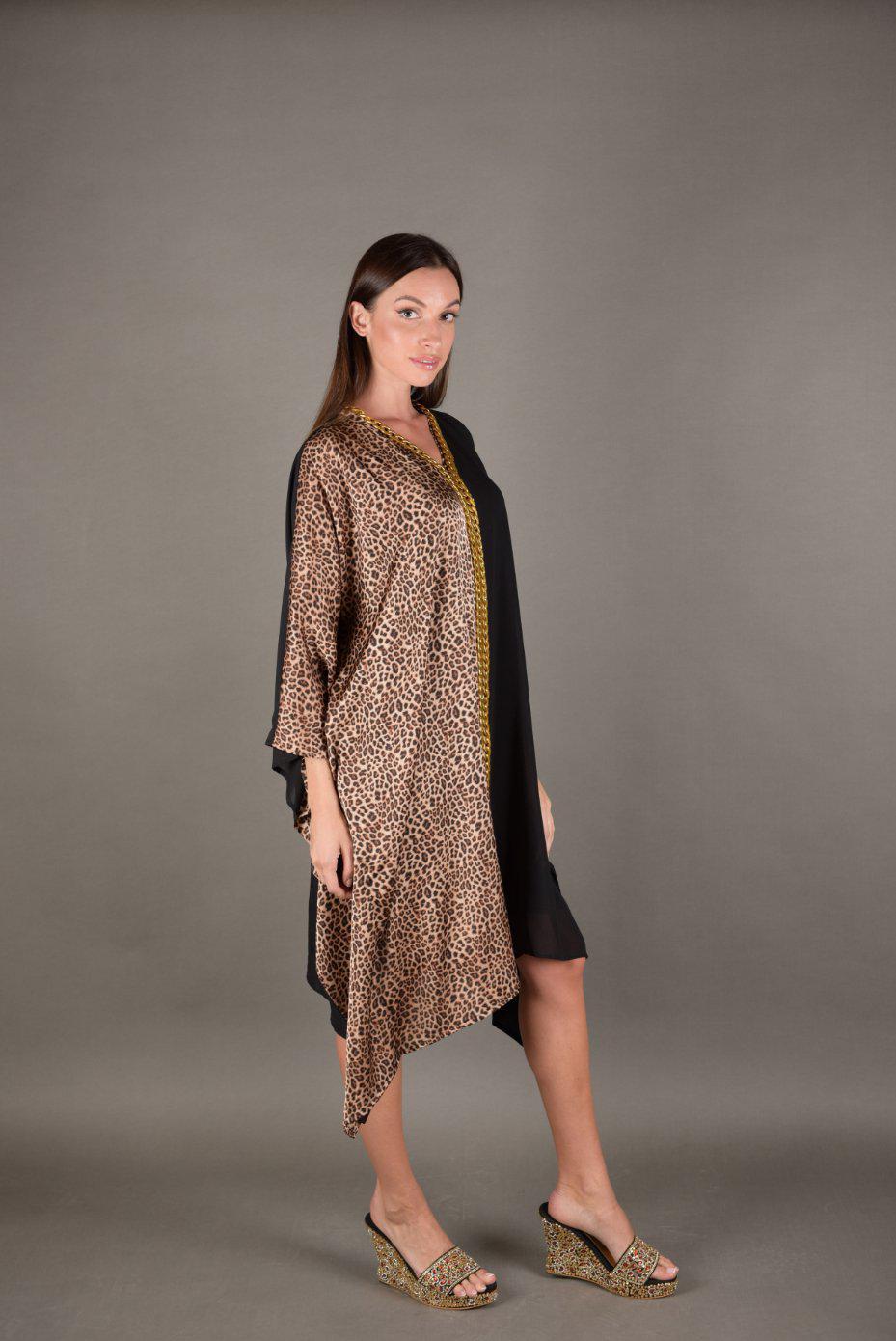 Tunic Dress Cheetah | Malachite.uae.