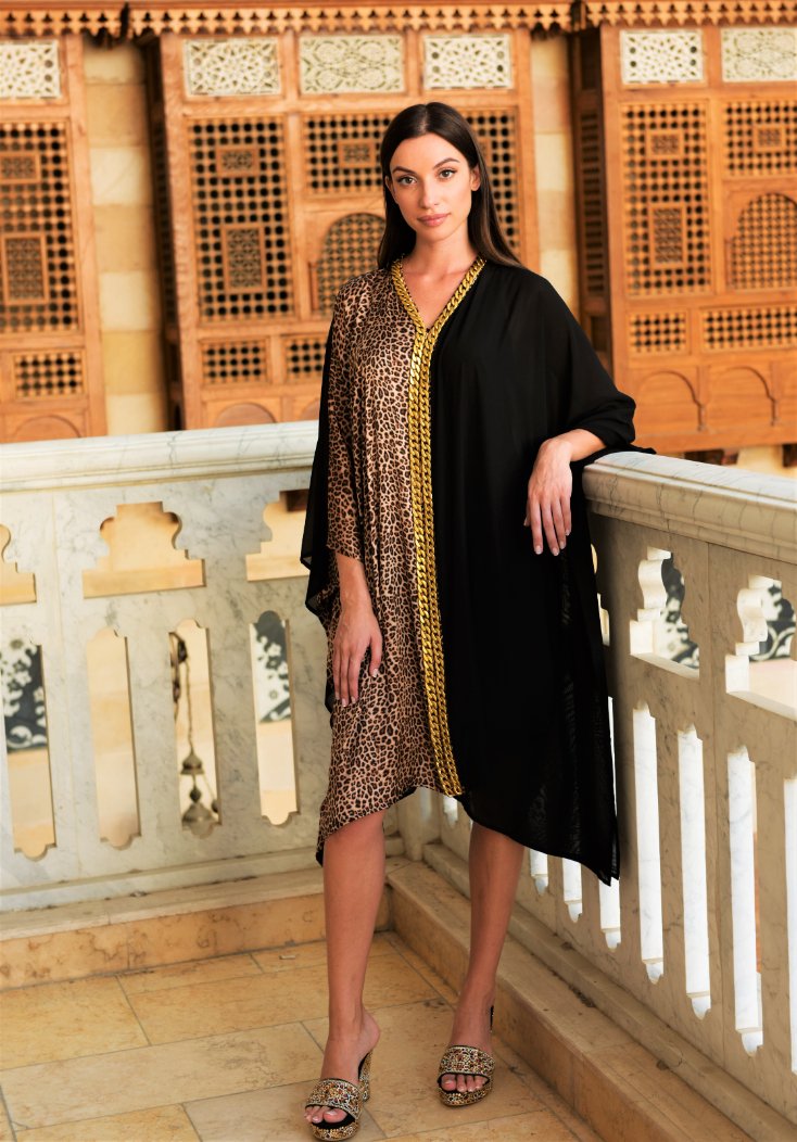 Tunic Dress Cheetah | Malachite.uae.