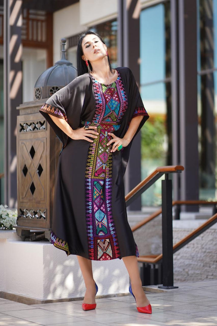 Arabica silk dress/Risi | Malachite.uae.